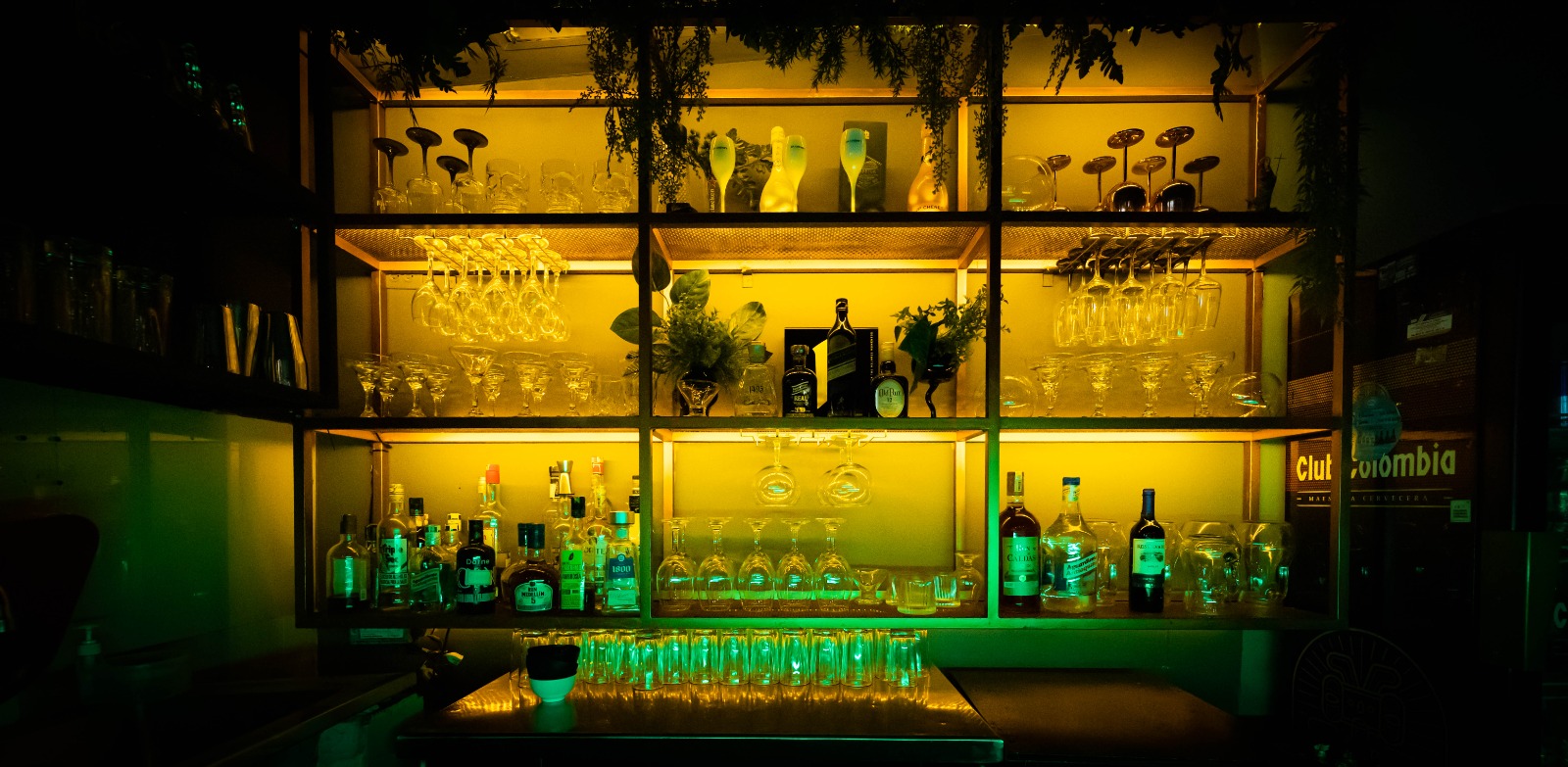 Bar iluminado Barbarán